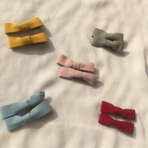 Small hair bows pair