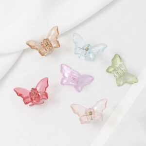 Crystal Butterfly Claw Clips