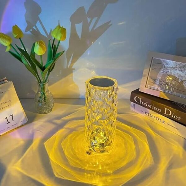 Crystal Rose Light Table Lamp - Image 2