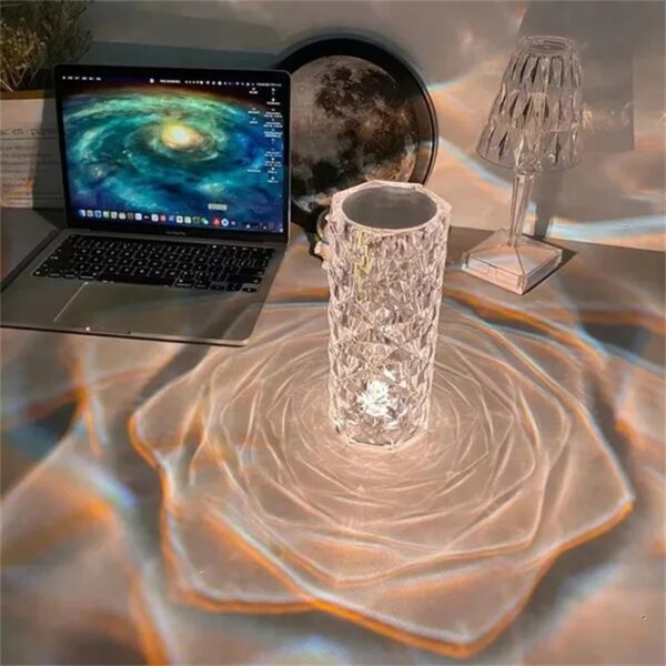 Crystal Rose Light Table Lamp - Image 3