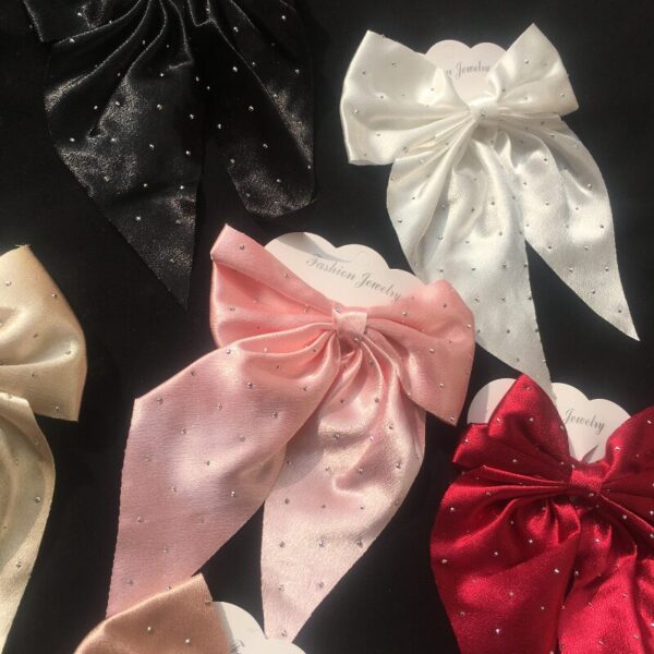 Premium Silk Large Hair Bows - Image 3