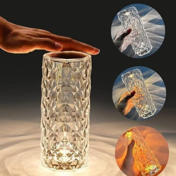 Crystal Rose Light Table Lamp - Image 4