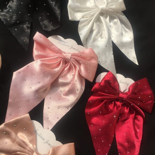 Premium Silk Large Hair Bows - Image 2