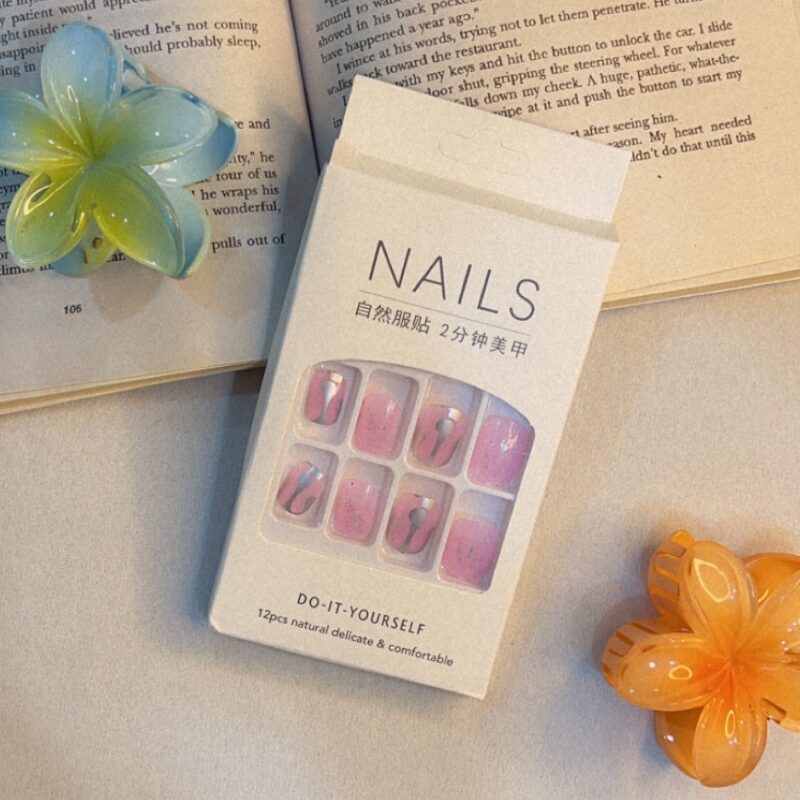 12 Pc Nail Box With Stickers