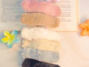 Large Furry Hair Clips