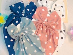 Polka Dot Hair Bow